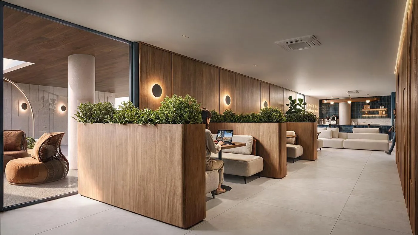 O projeto contempla coworking, lavanderia e um rooftop com piscina, spa e academia.